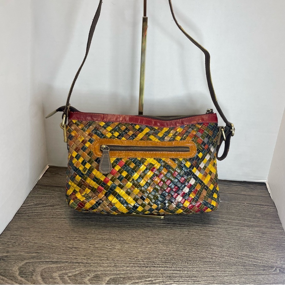 Amerileather Stella Slim Leather Crossbody/shoulder Bag/purse. Pre-owned